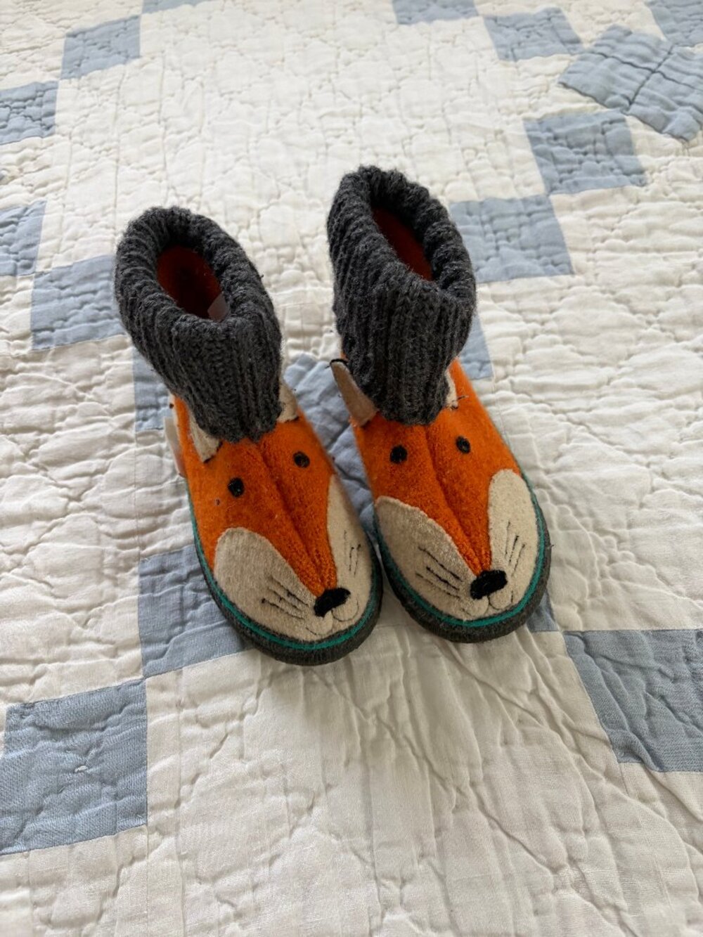 Halflinger x Garnet Hill Boiled Wool Toddler Slippers